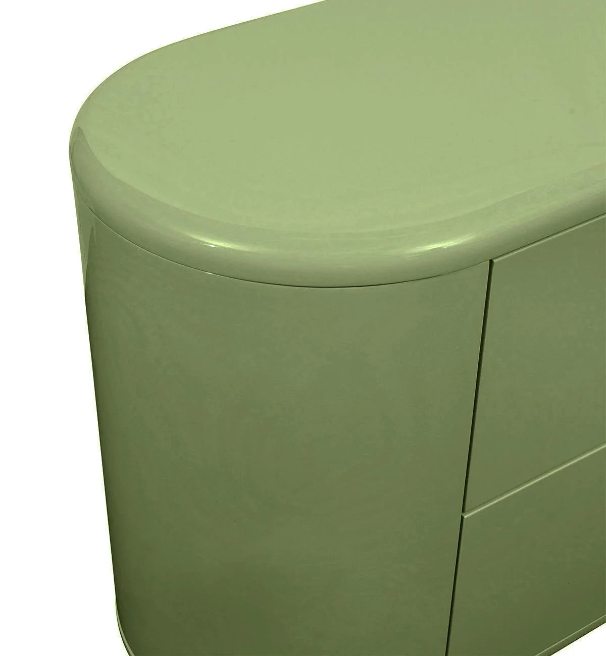 Apollo Glossy 4-Drawer Commode in Olive - Image 6