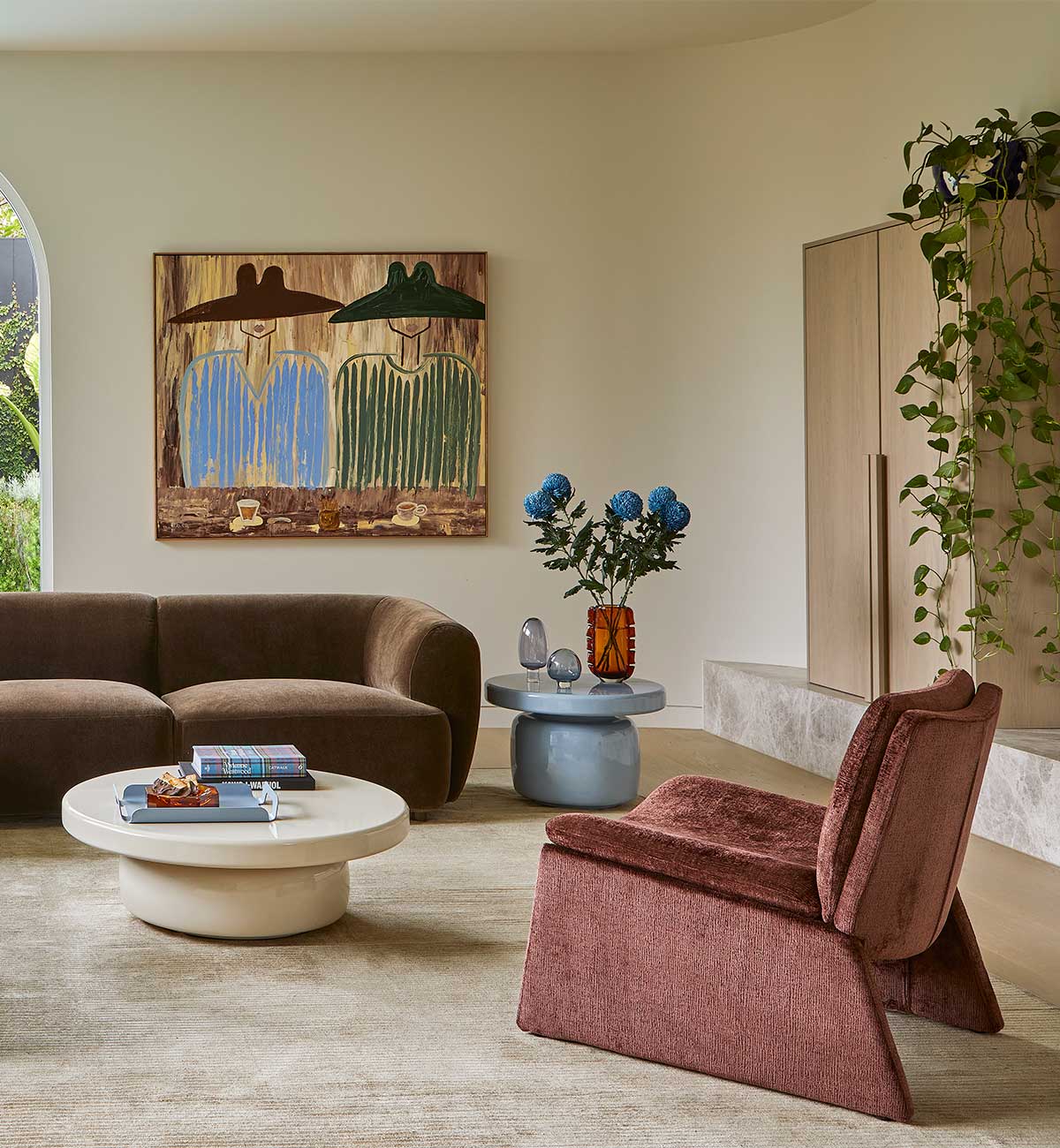 Sunday Sofa LHF Chair With Arm In Espresso - Image 3