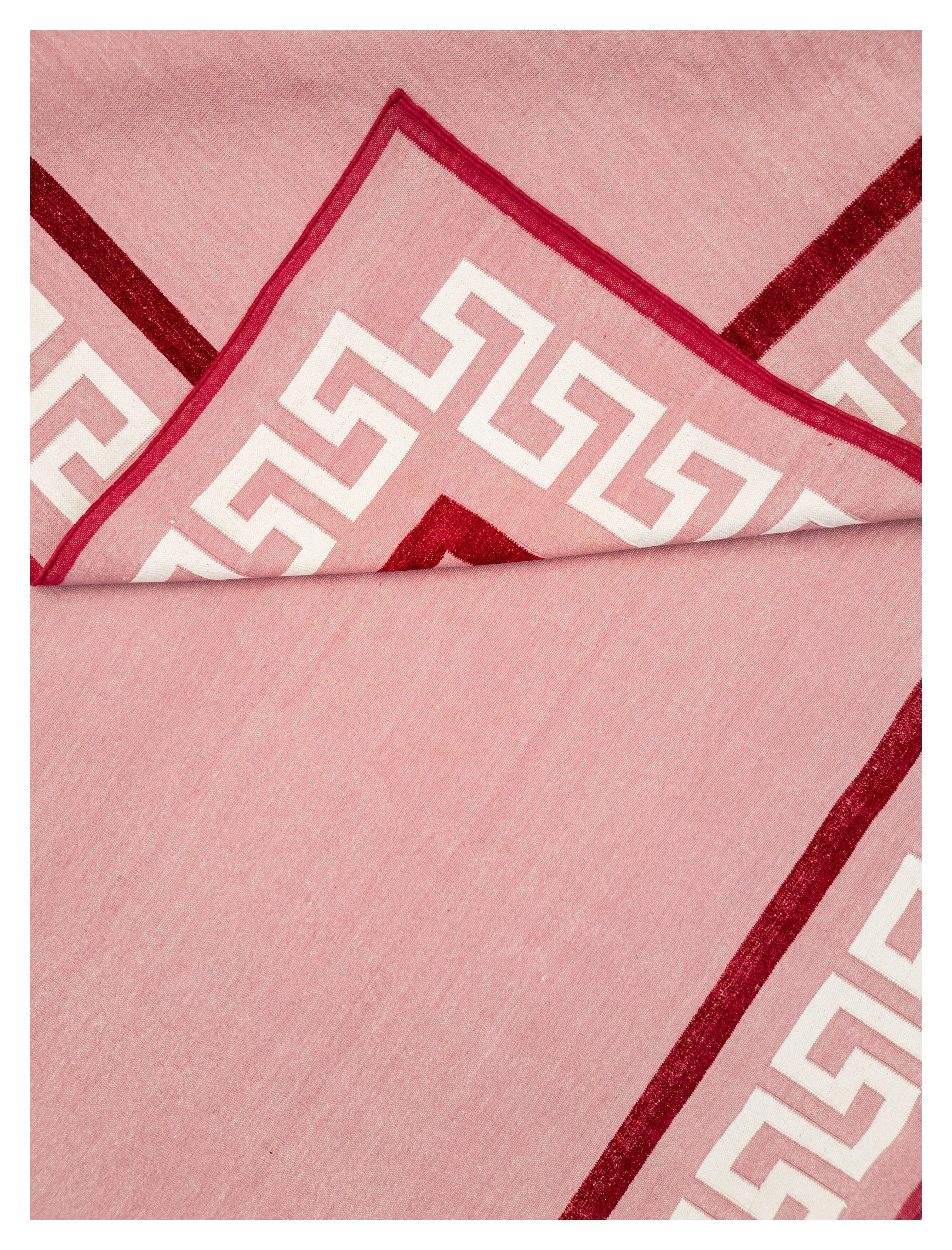 Athina Dhurrie In Rose & Red - Image 4