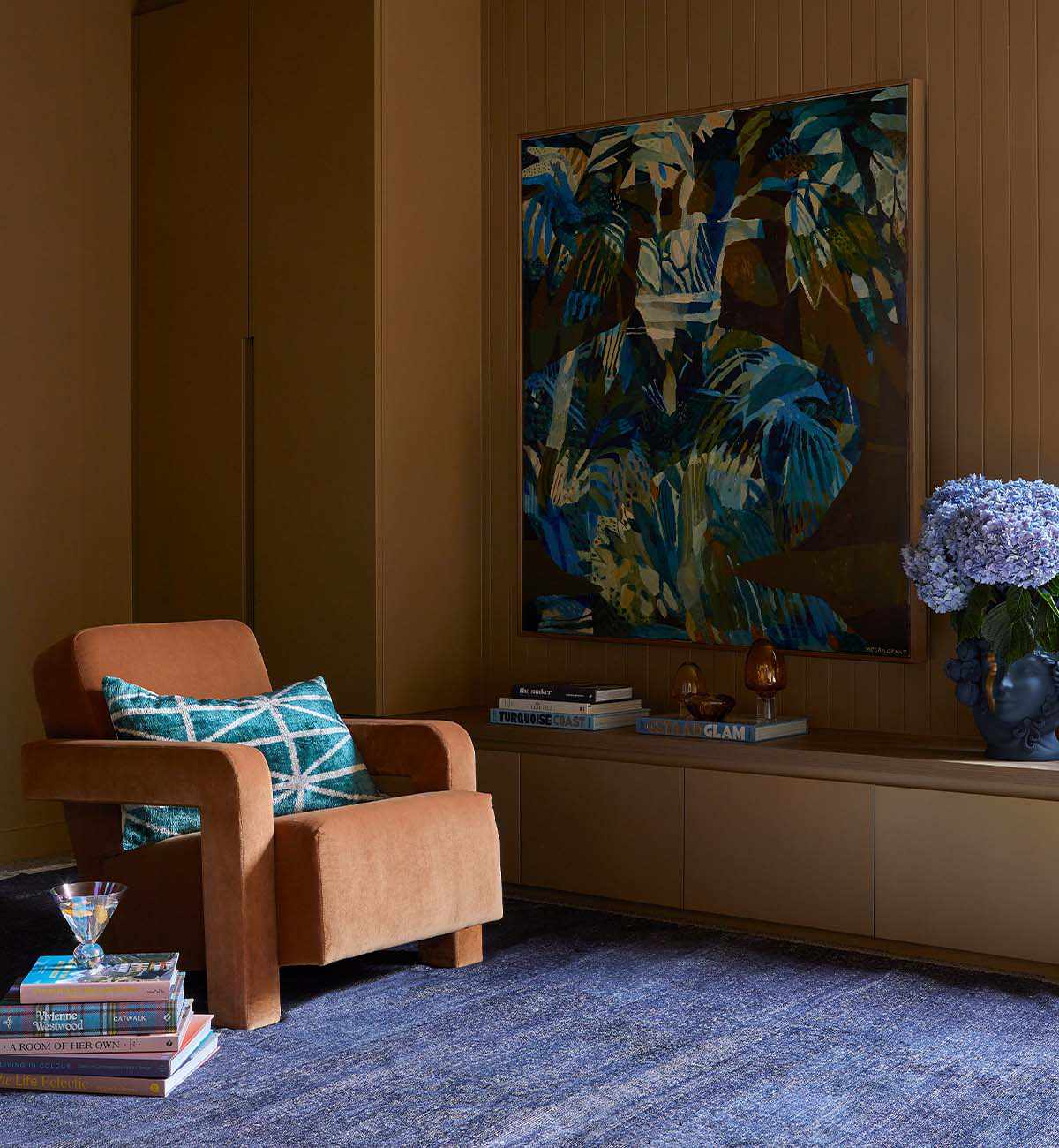 Betsy Armchair In Caramel Velvet - Image 2