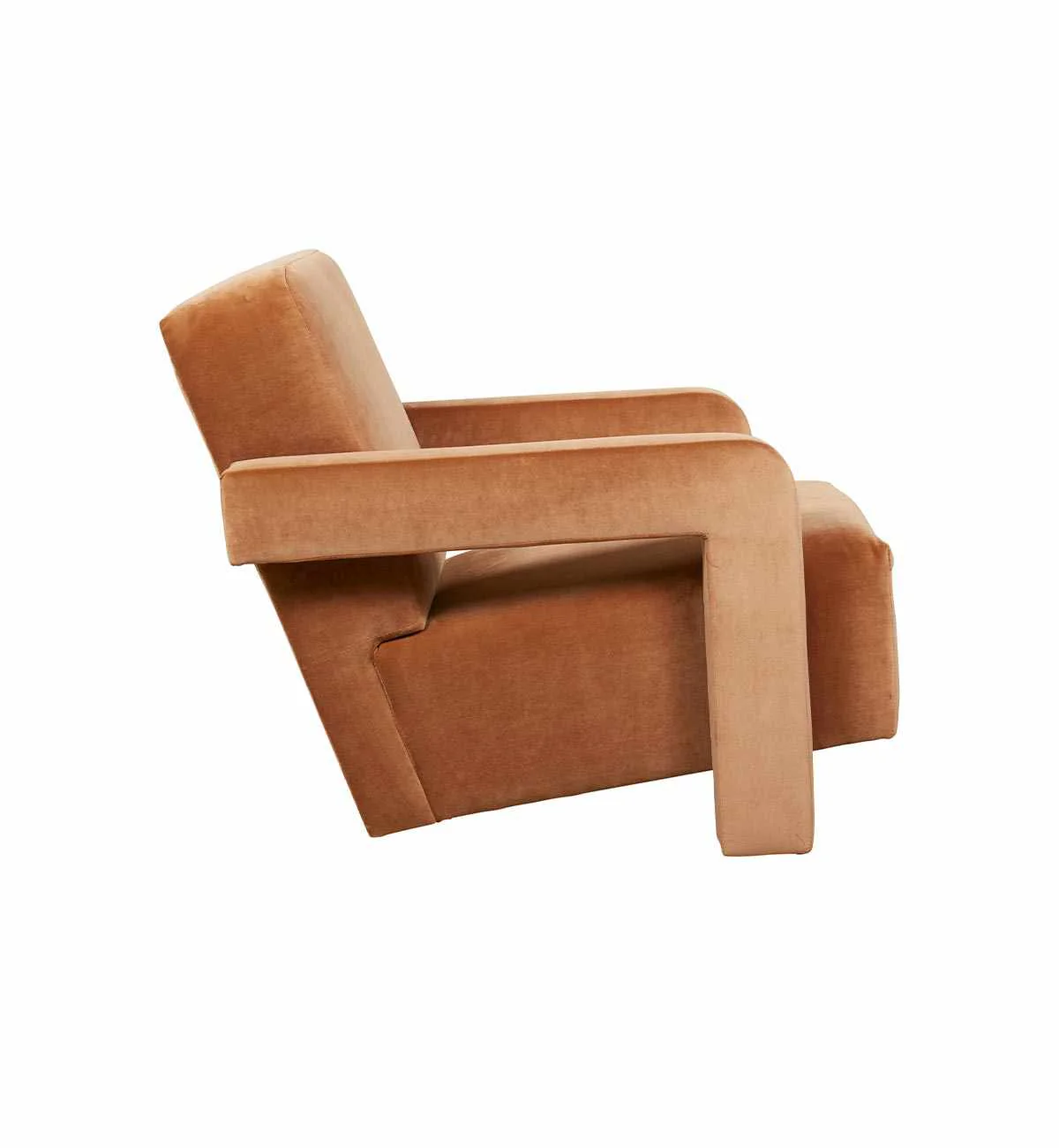 Betsy Armchair In Caramel Velvet - Image 9
