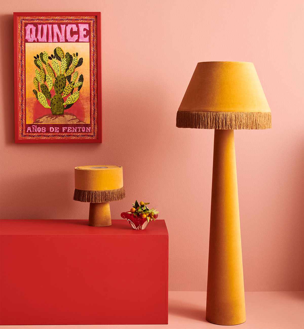 Brady Floor Lamp In Mustard - Image 9
