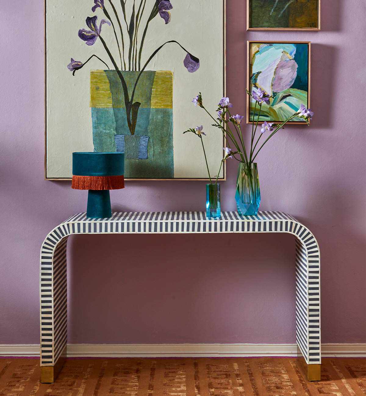 Brady Table Lamp In Azure - Image 2