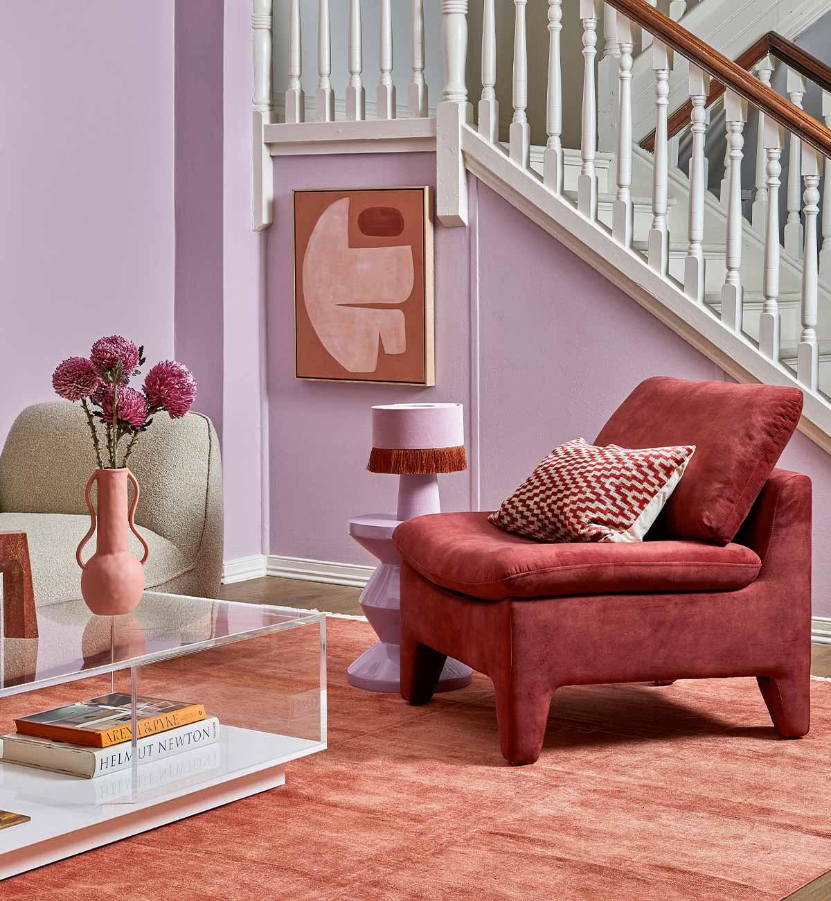 Brady Table Lamp In Lilac - Image 5