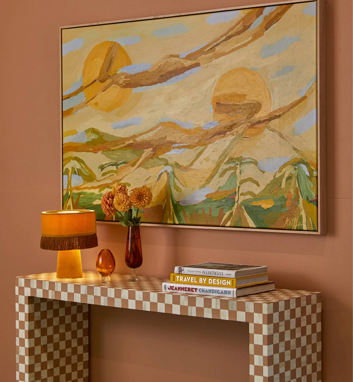 Brady Table Lamp In Mustard - Image 4