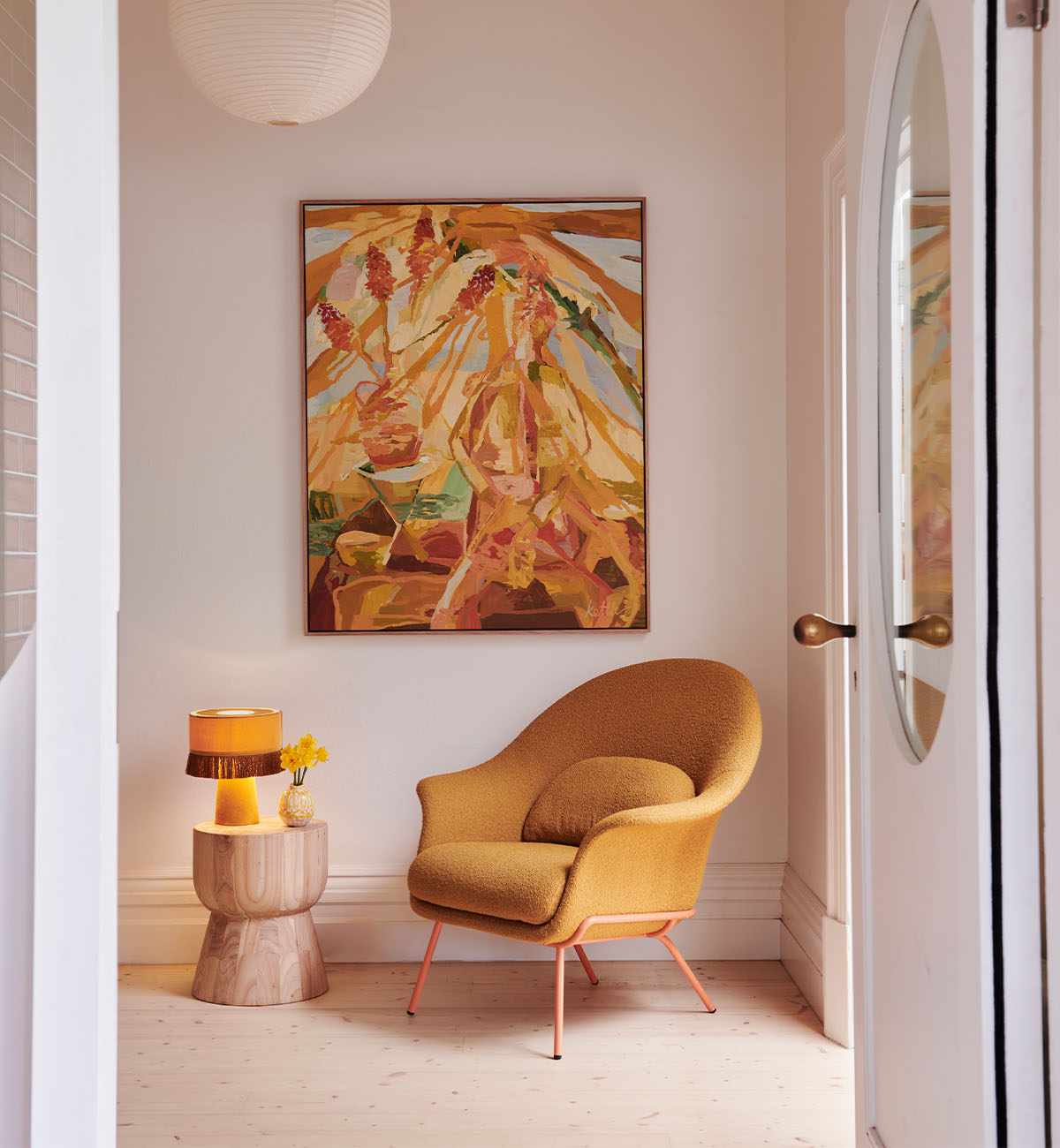 Brady Table Lamp In Mustard - Image 6