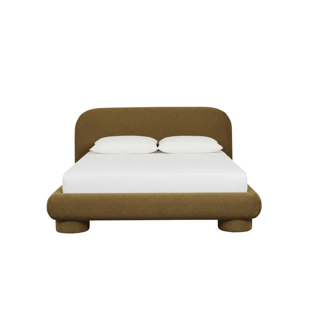 Cloudy Bed in Golden Olive