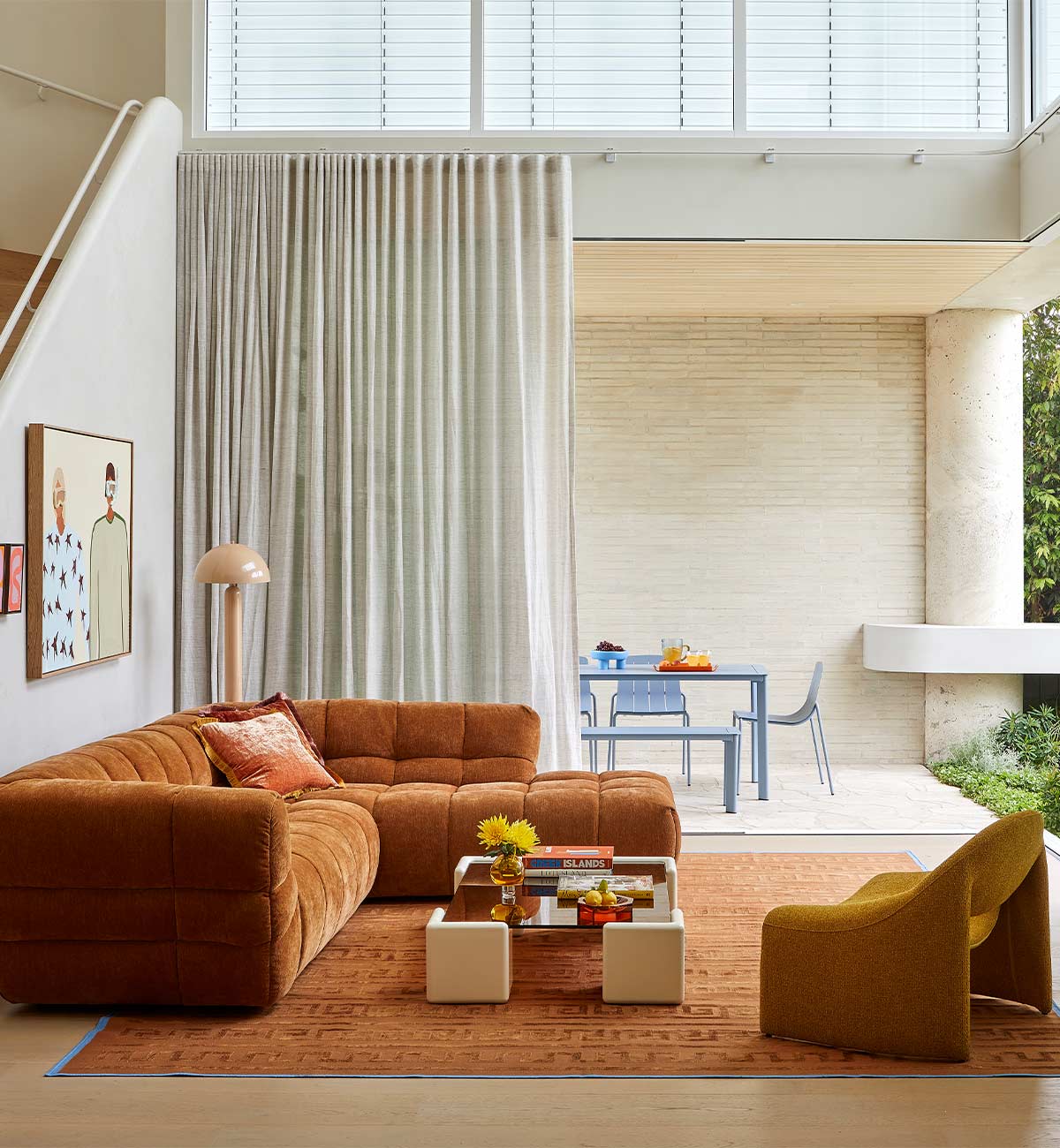 Marshmallow Modular Sofa - LHF Chaise in Chestnut - Image 4