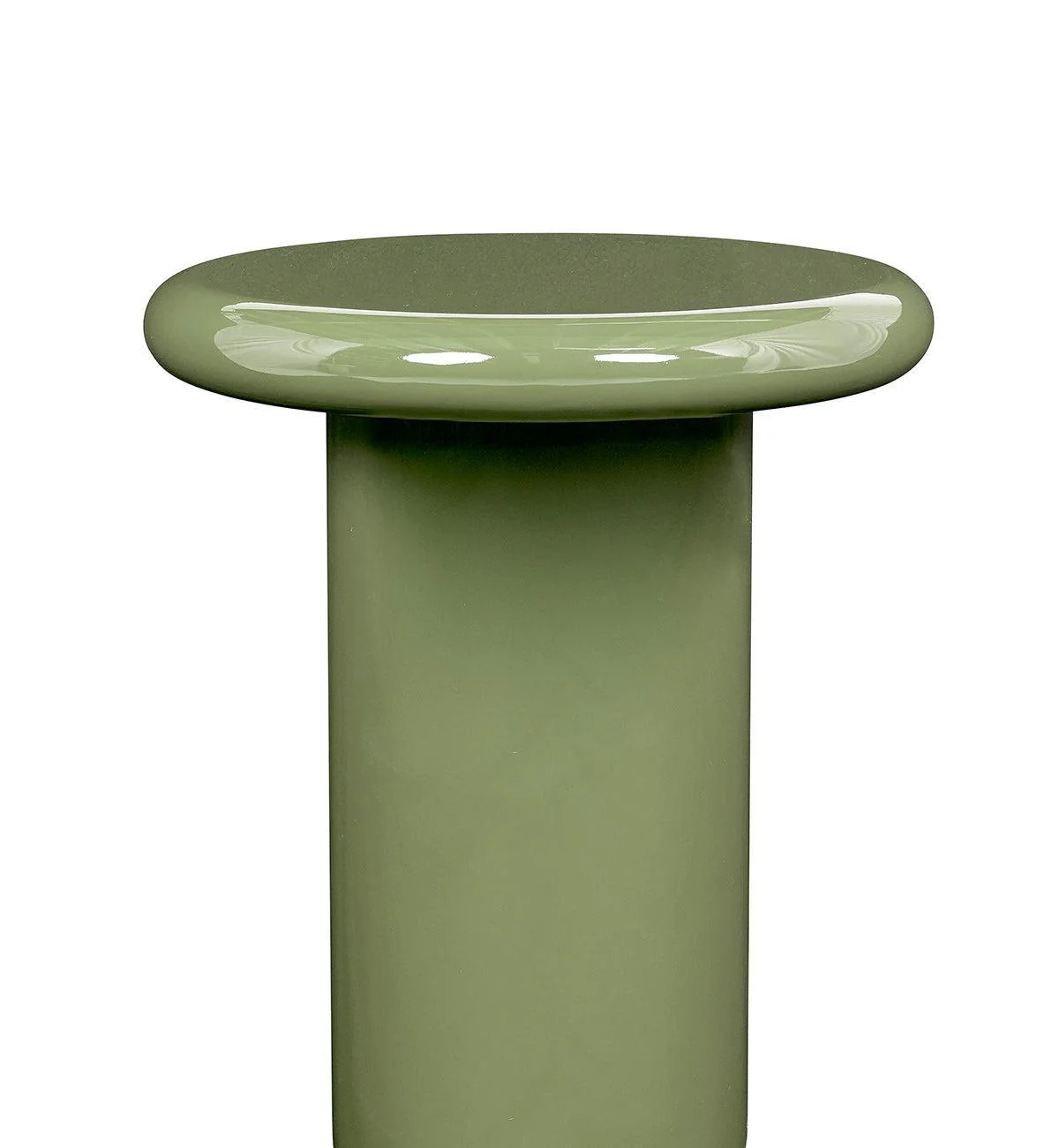 Dot Glossy Side Table in Olive - Image 3