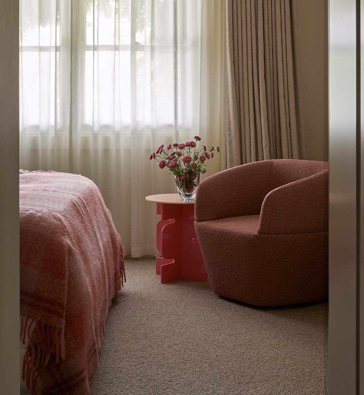 Good Vibes Side Table In Pink - Image 3