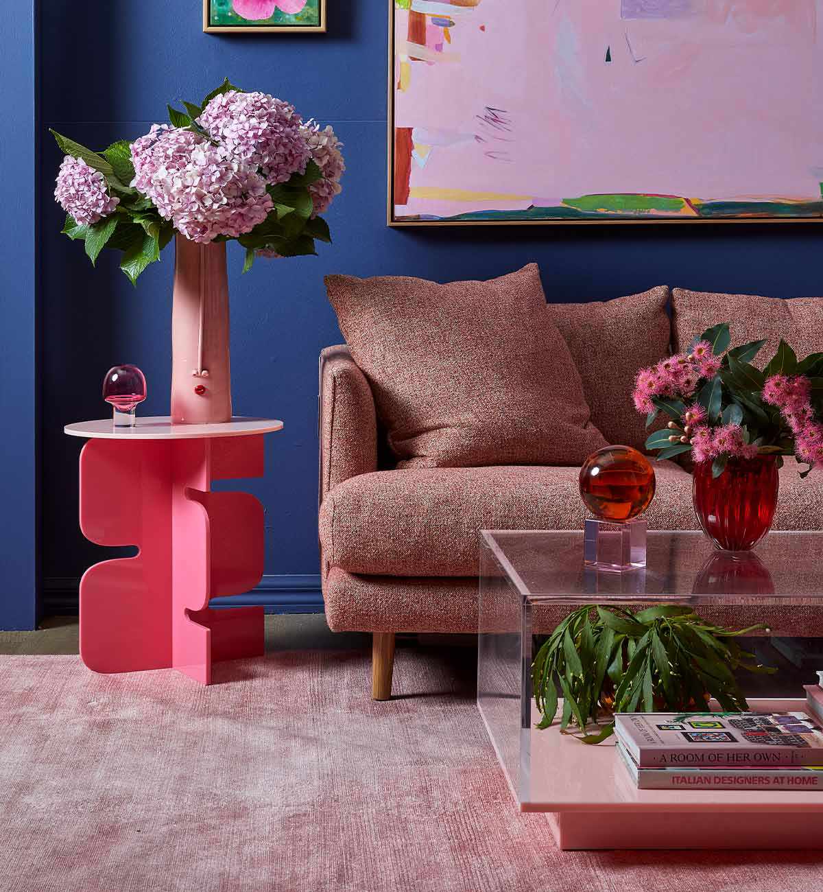 Good Vibes Side Table In Pink - Image 6