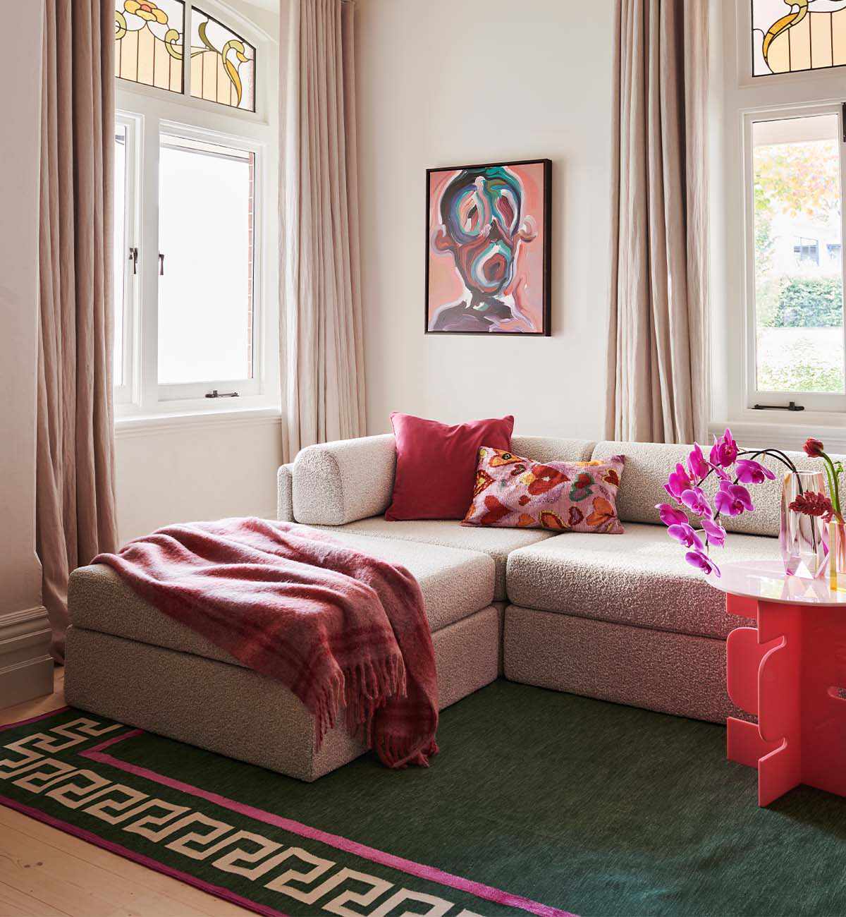 Good Vibes Side Table In Pink - Image 7