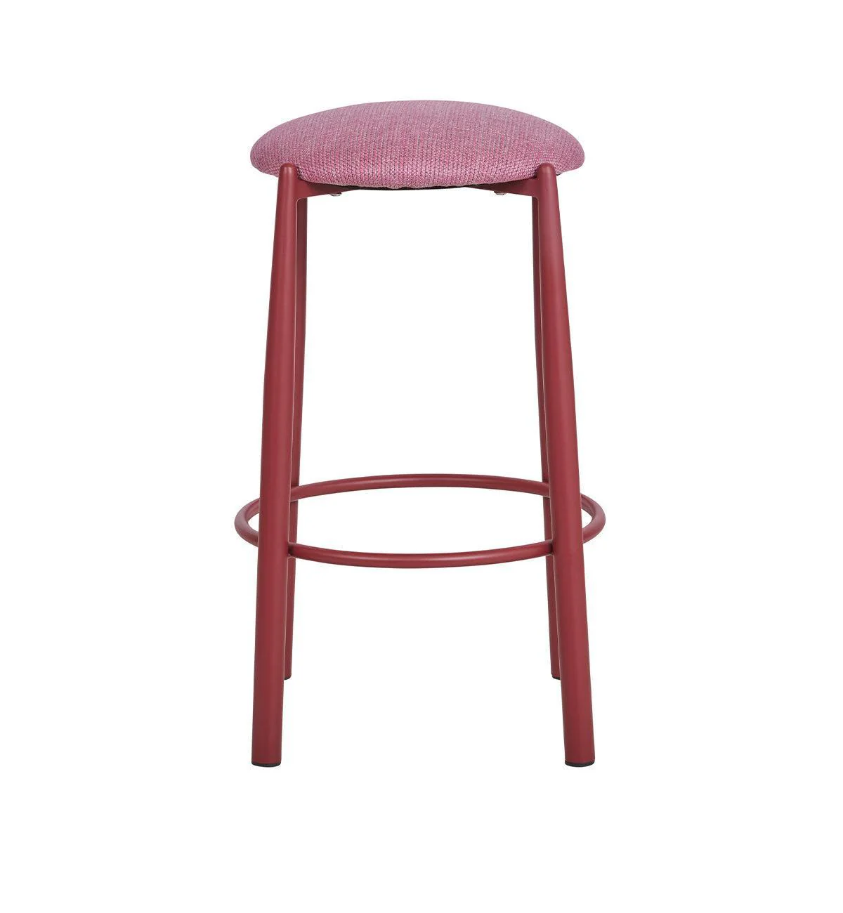 Jasper Bar Stool In Berry