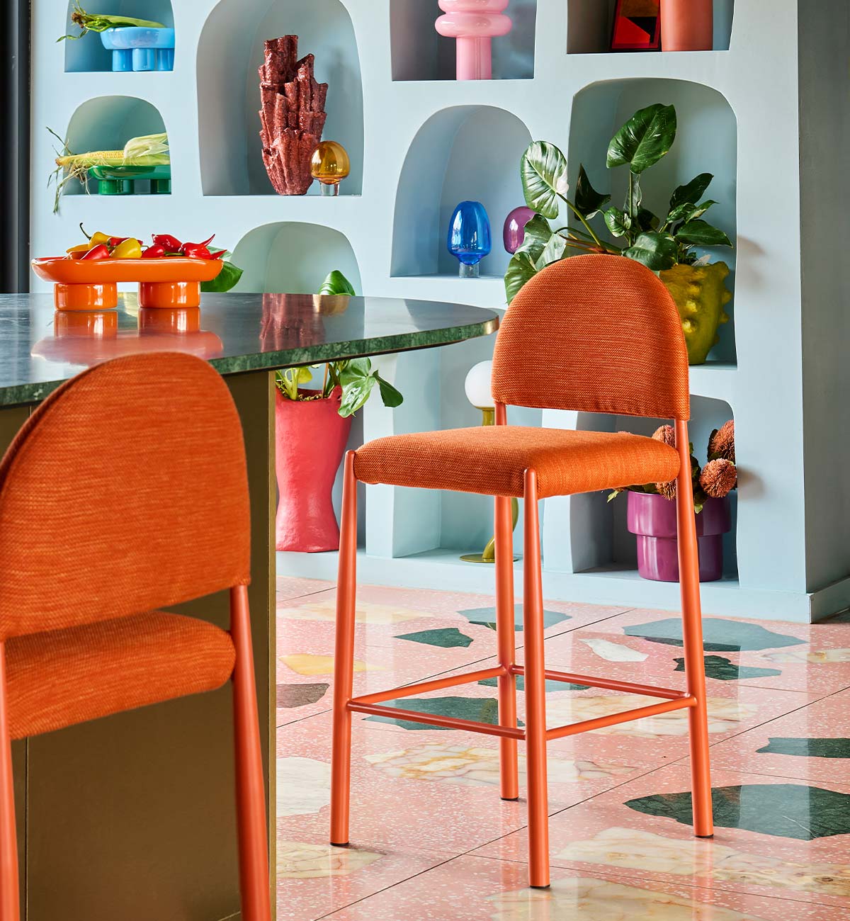 Lenny Bar Stool In Marmalade - Image 2
