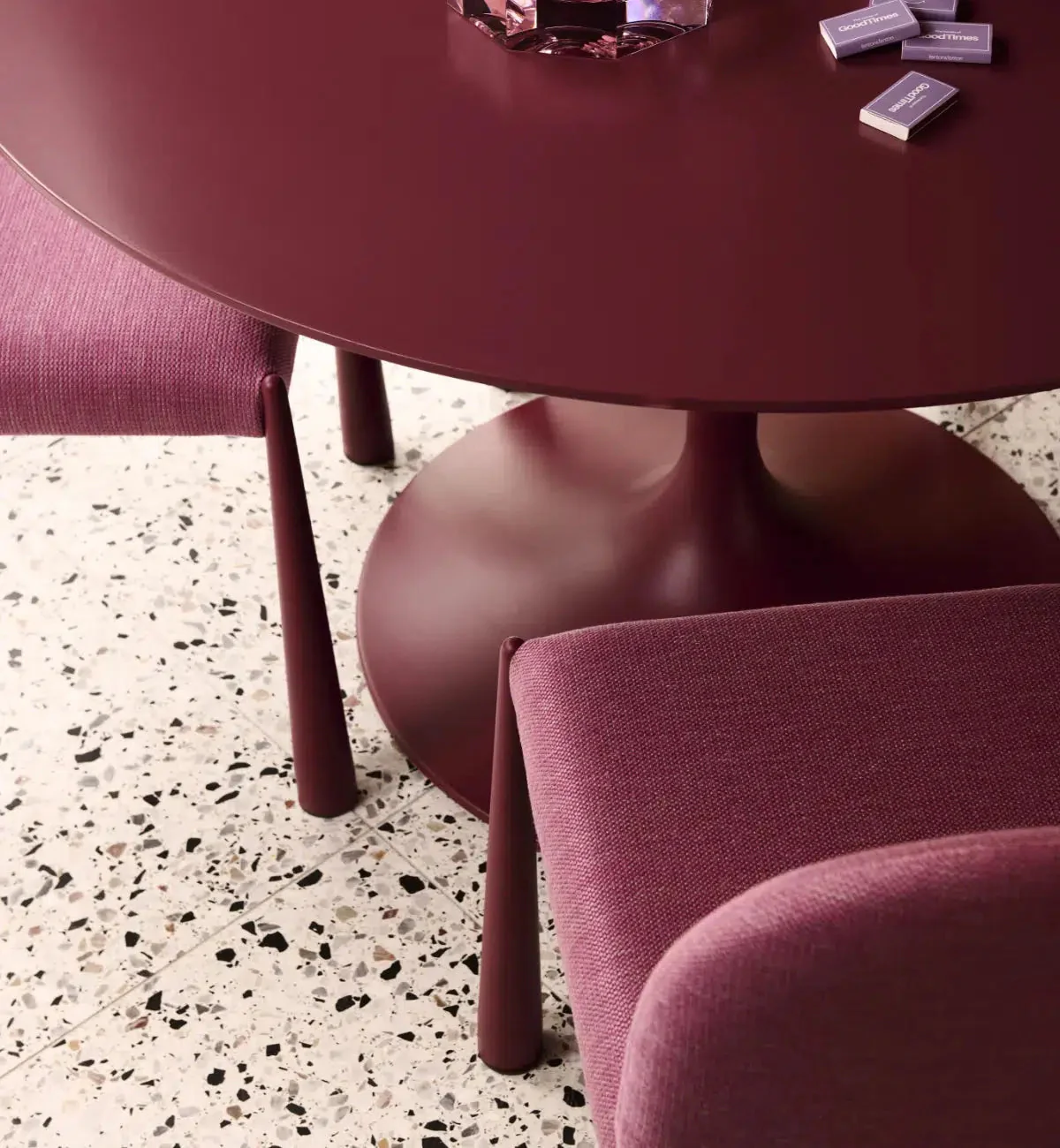 Lenny Dining Chair In Berry - Image 3