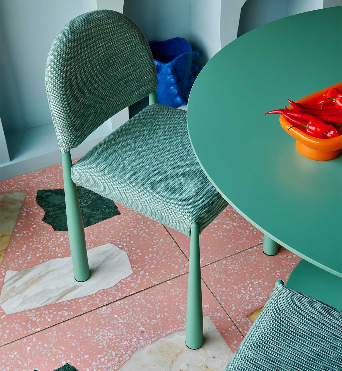Lenny Dining Chair In Mist - Image 4