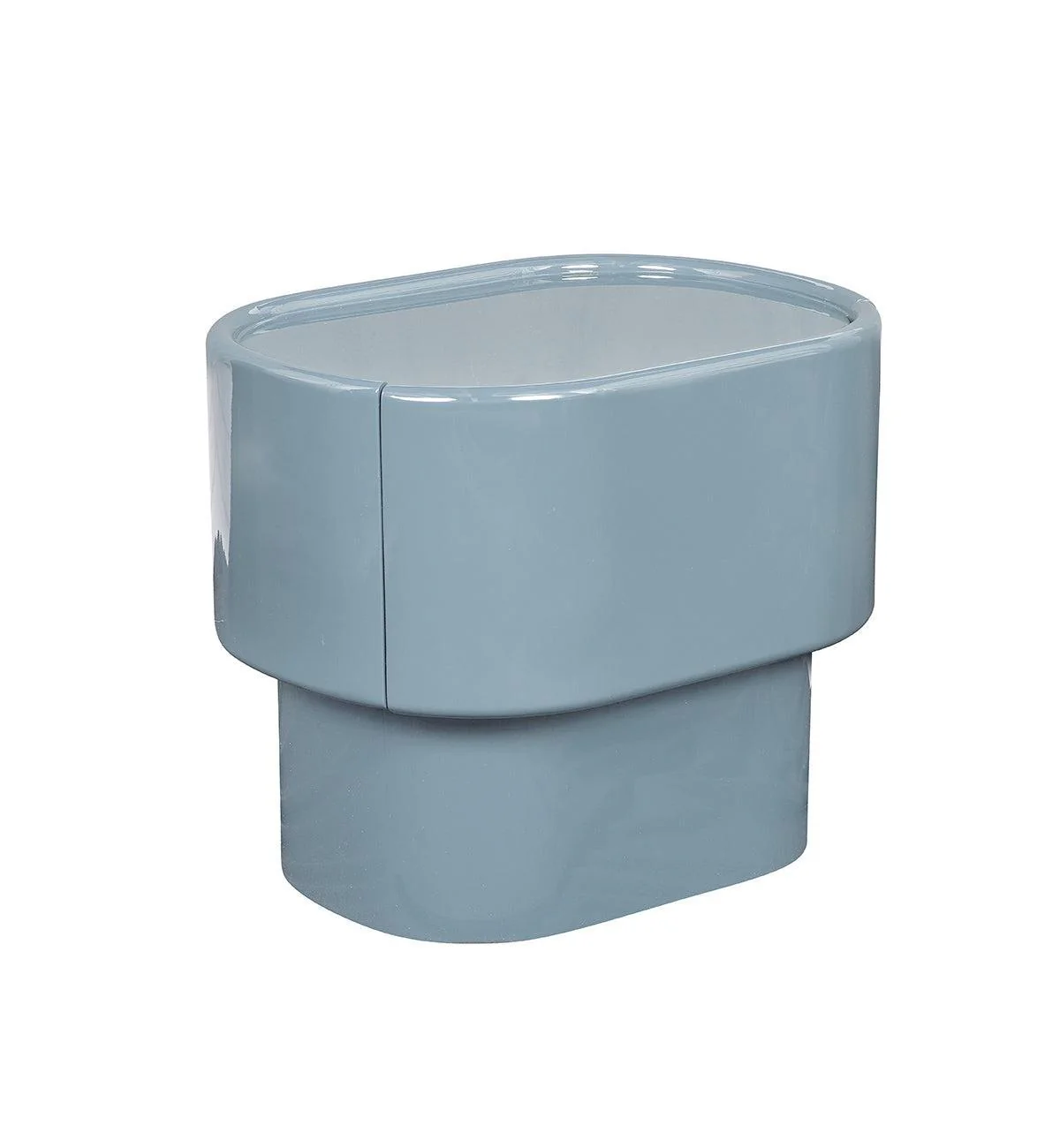 Lull Glossy Bedside Table in Powder Blue - Image 2
