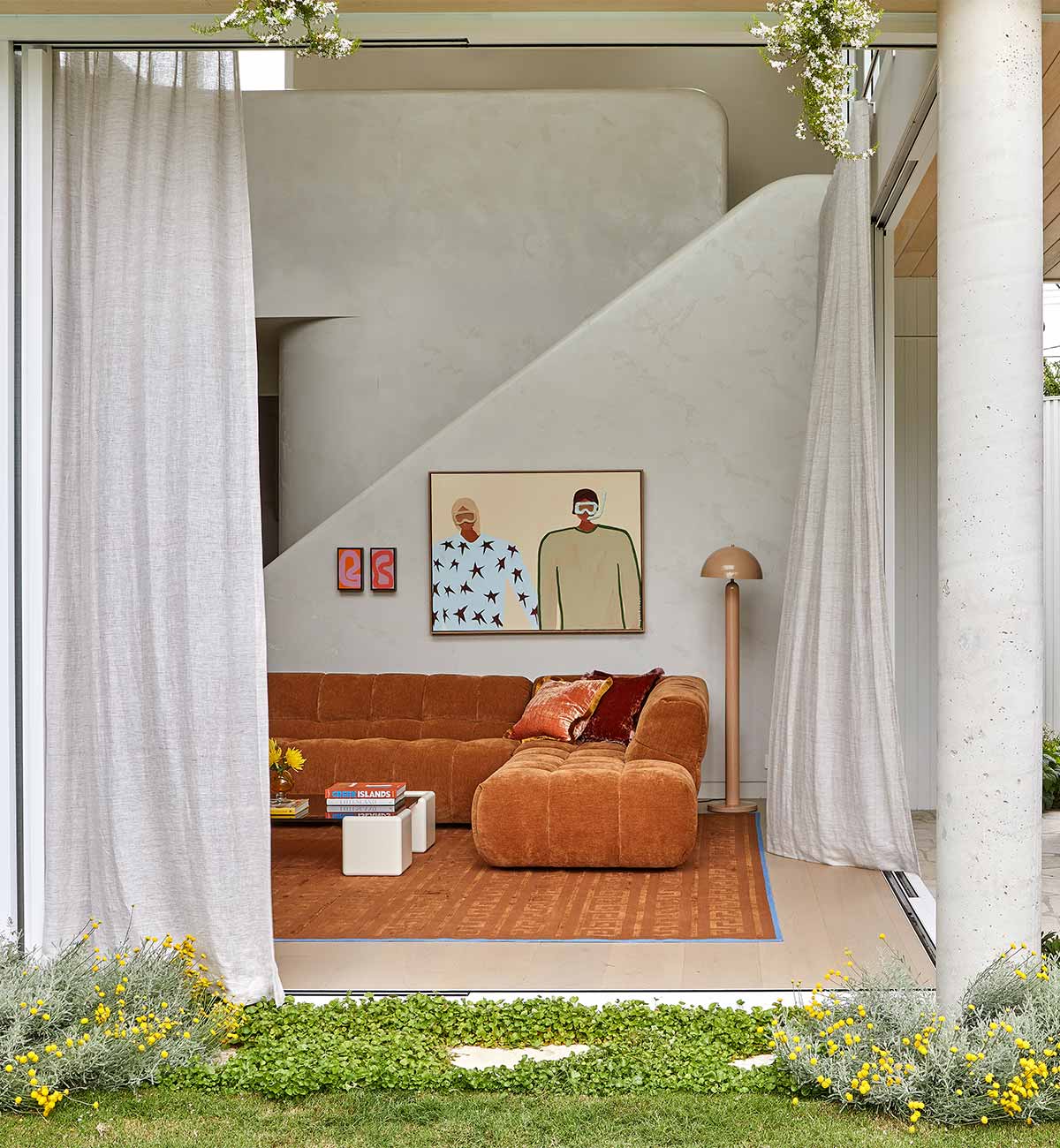 Marshmallow Modular Sofa - LHF Chaise in Chestnut - Image 3