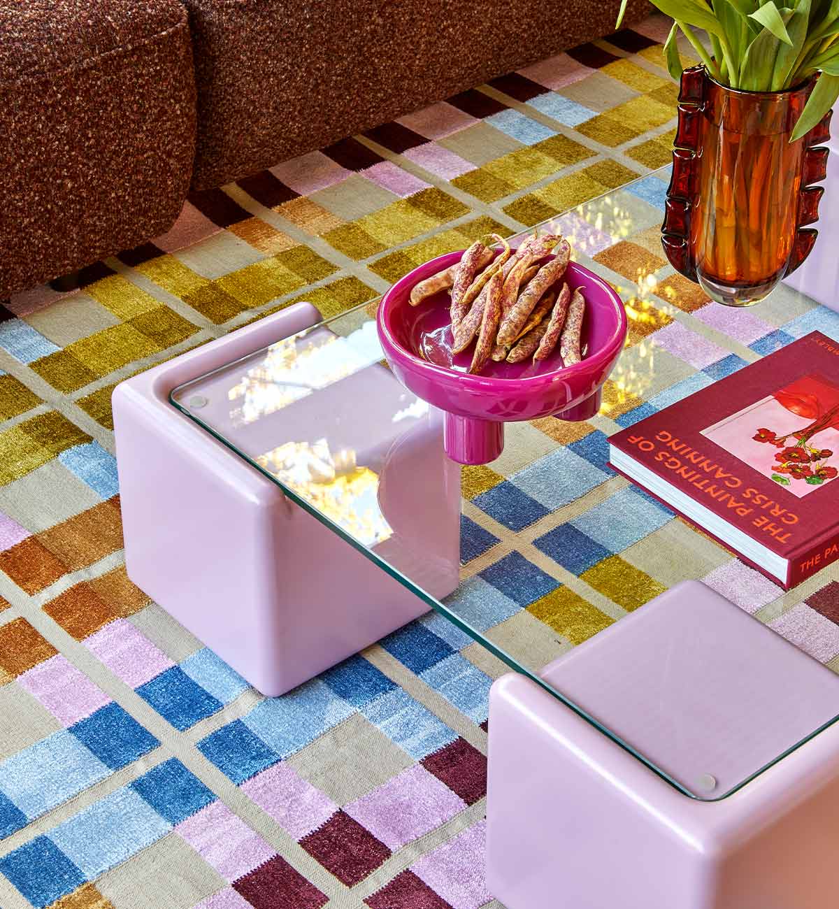 Viva Plaid Dhurrie in Multi - Image 8