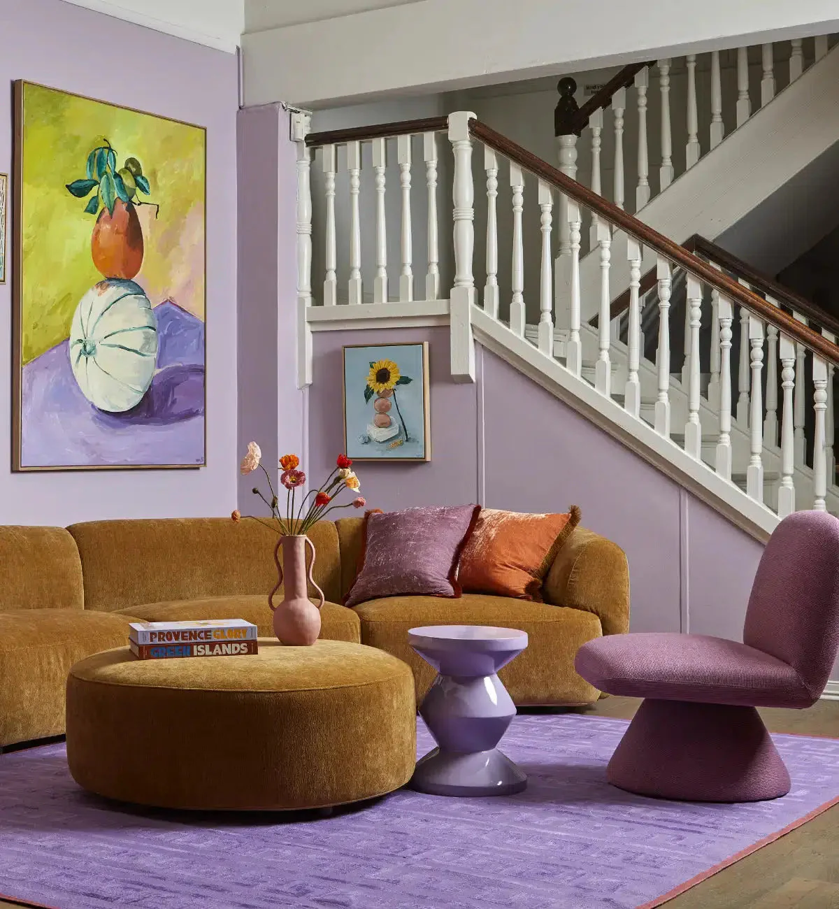 Olympia Dhurrie In Lilac - Image 5