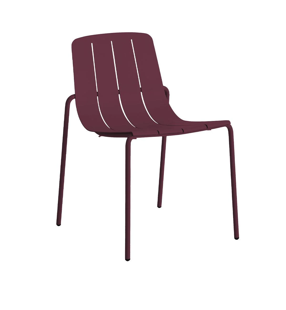 Slim Dining Chair in Aubergine