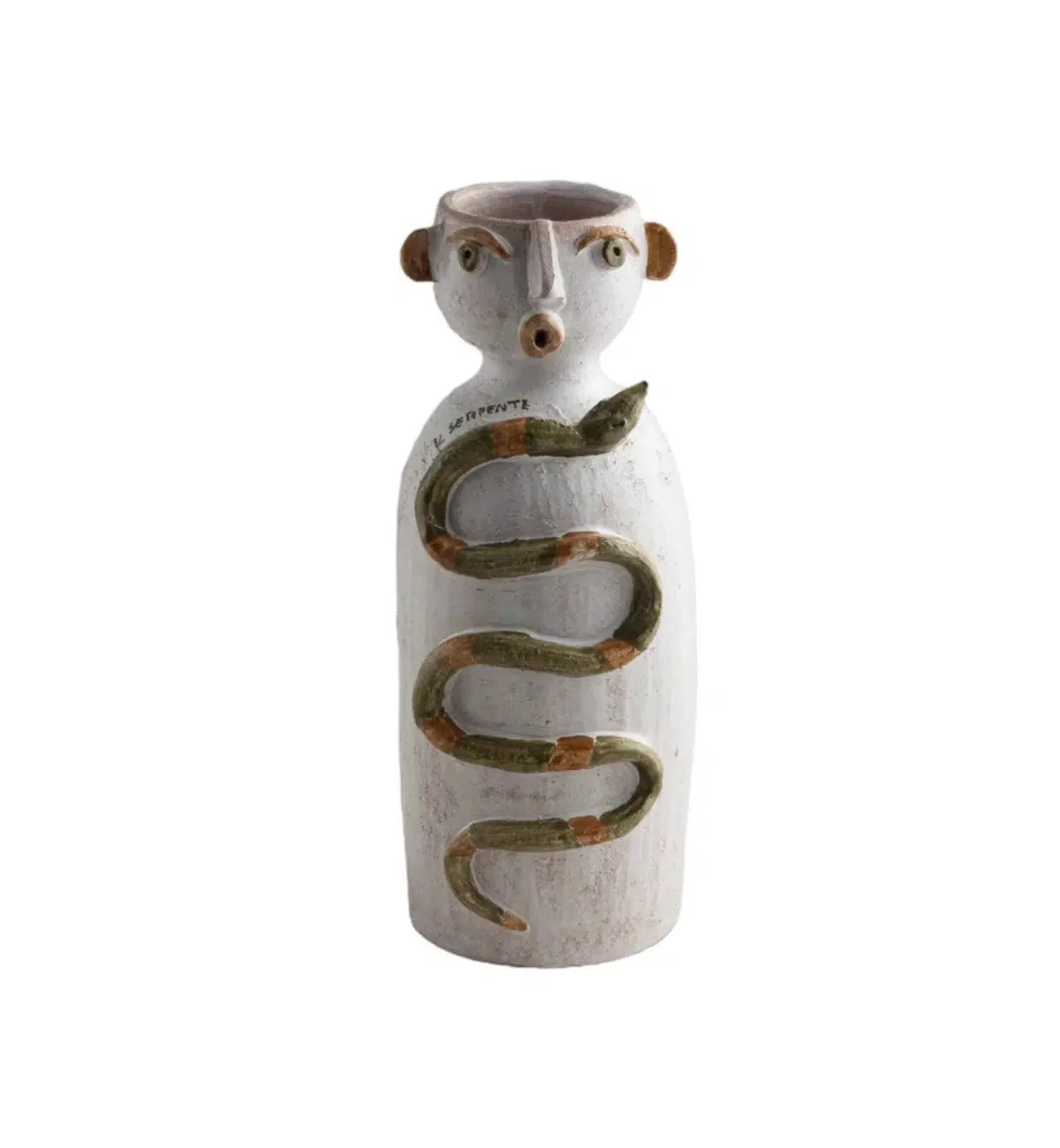 Patrizia Italiano - 'Uomo con il serpentt colorato' - Glazed