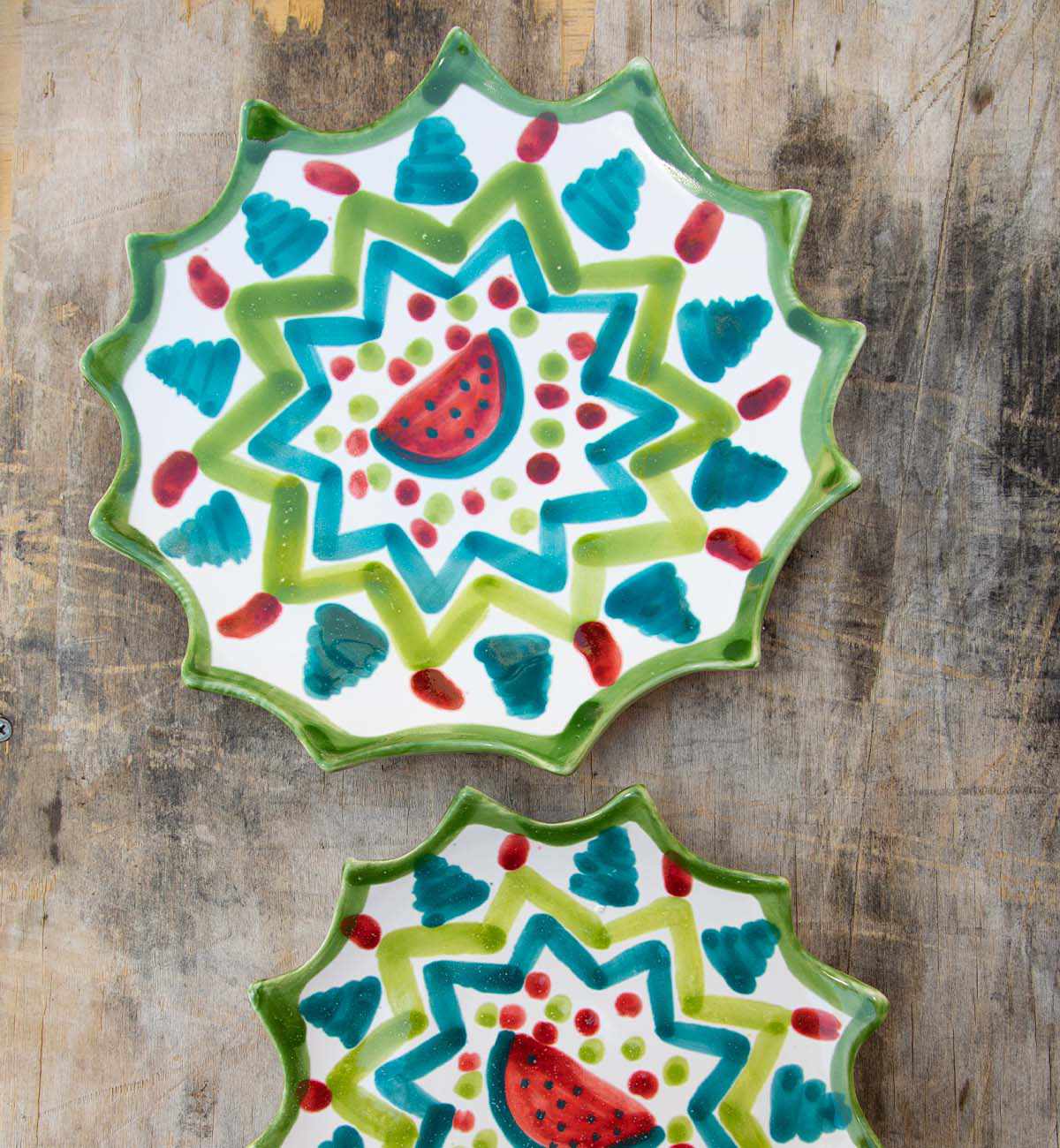 Patrizia Italiano - Scalloped Plate in Watermelon - Image 3