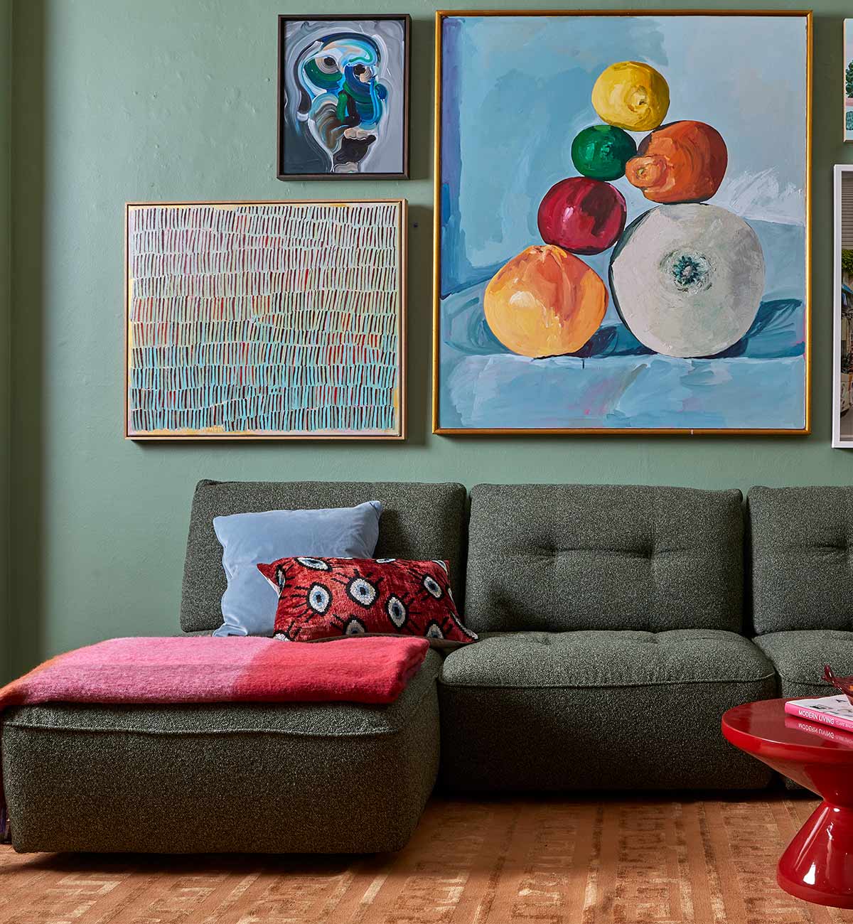 Roommate Sofa - 2 Piece + Chaise In Forest - Image 3