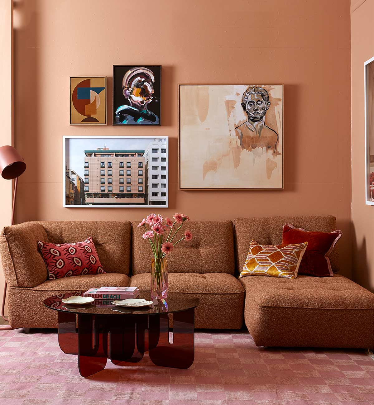 Roommate Sofa - 2 Piece With Corner + Chaise In Ginger - Image 5