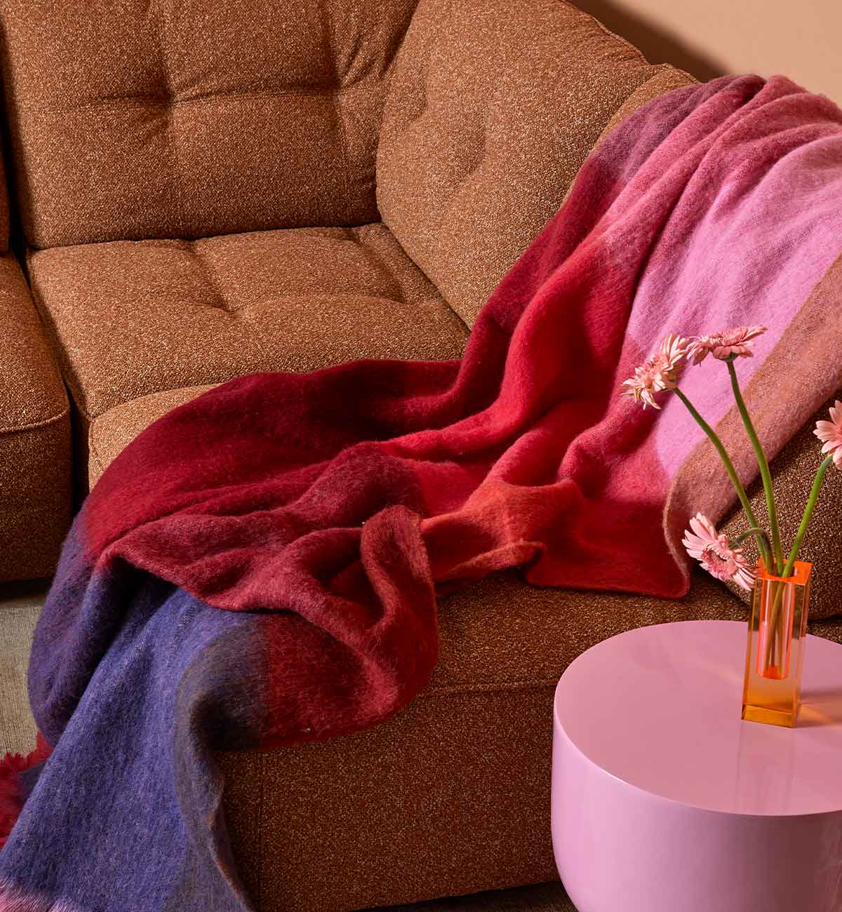 Roommate Sofa - 2 Piece With Corner + Chaise In Ginger - Image 7