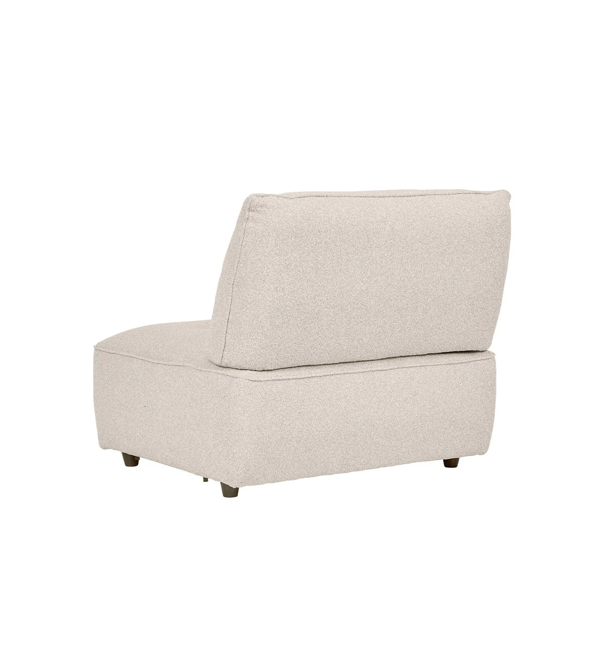 Roommate Sofa - 3 Piece Armless In Ecru - Image 4
