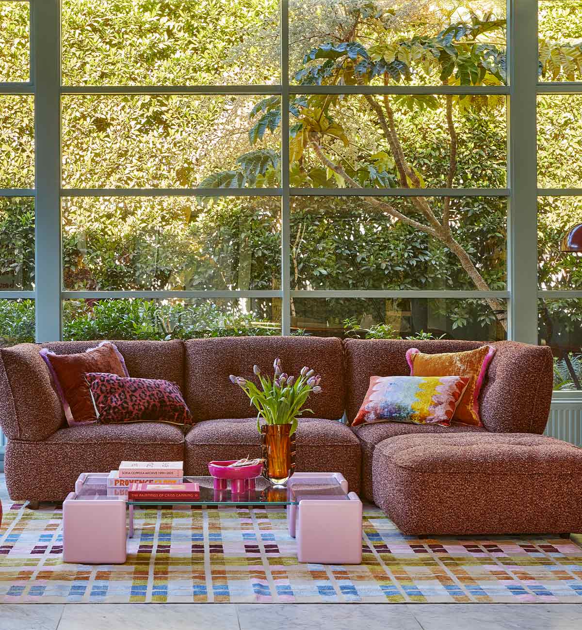 Roommate Sofa - Chaise In Mulberry - Image 2