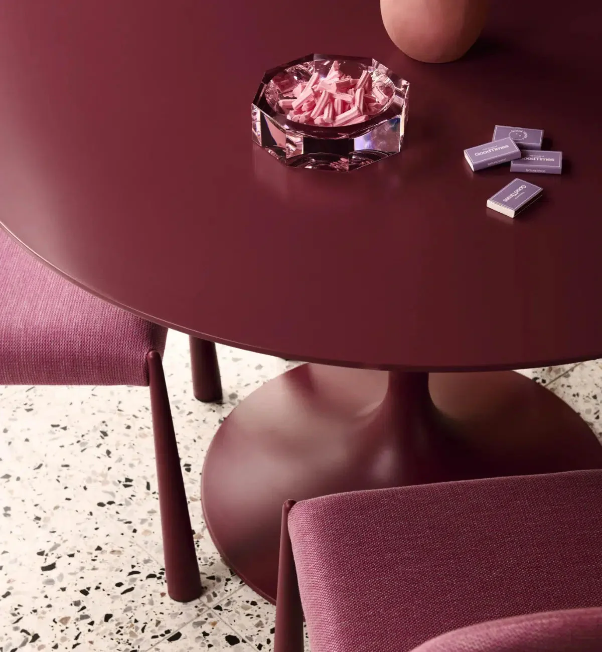 Rosie Dining Table In Berry - Image 6