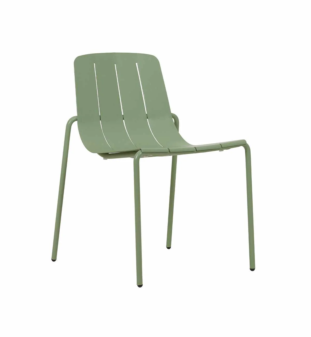 Slim Dining Chair In Moss