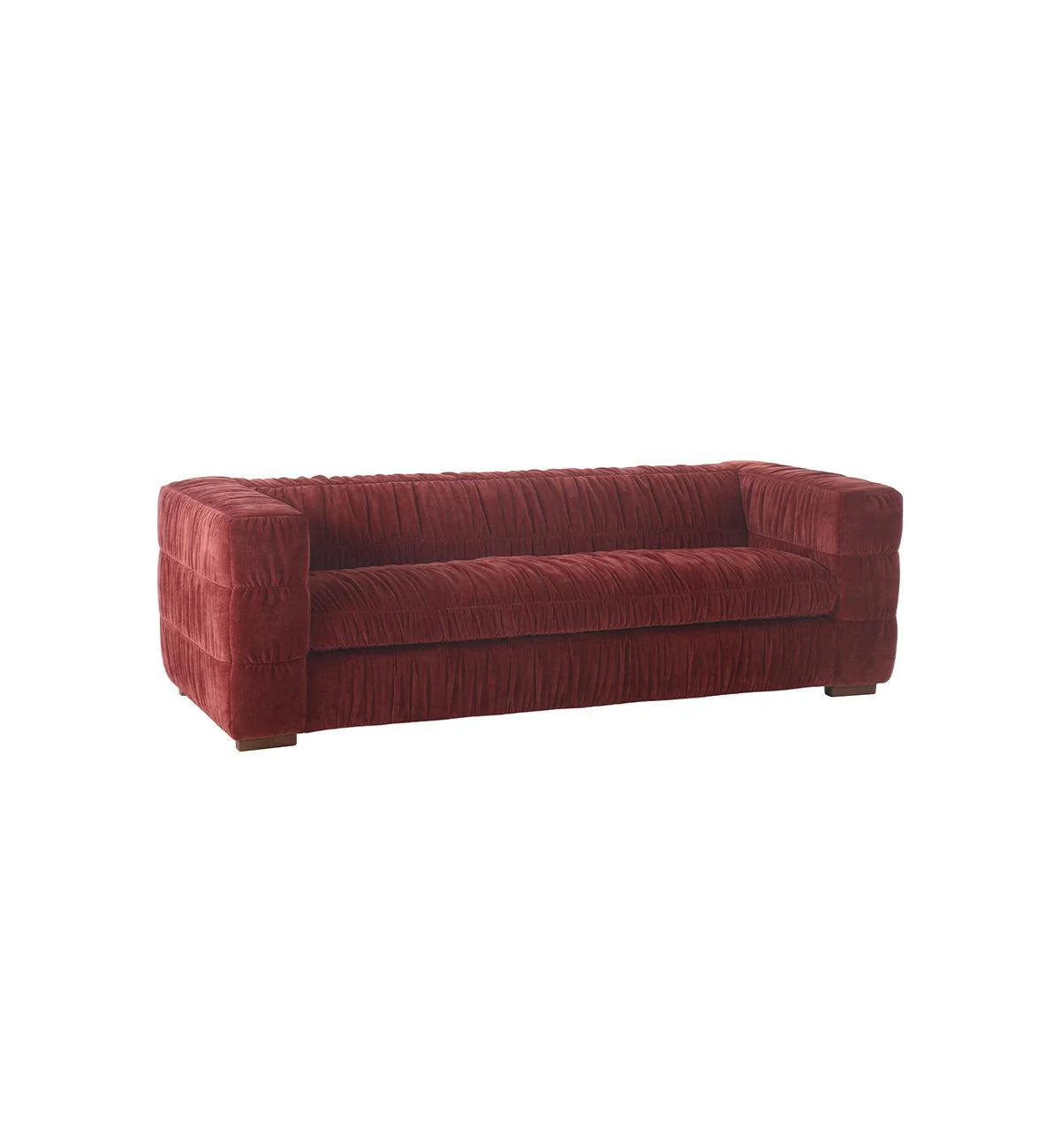 Slouch Sofa In Raspberry - Image 4