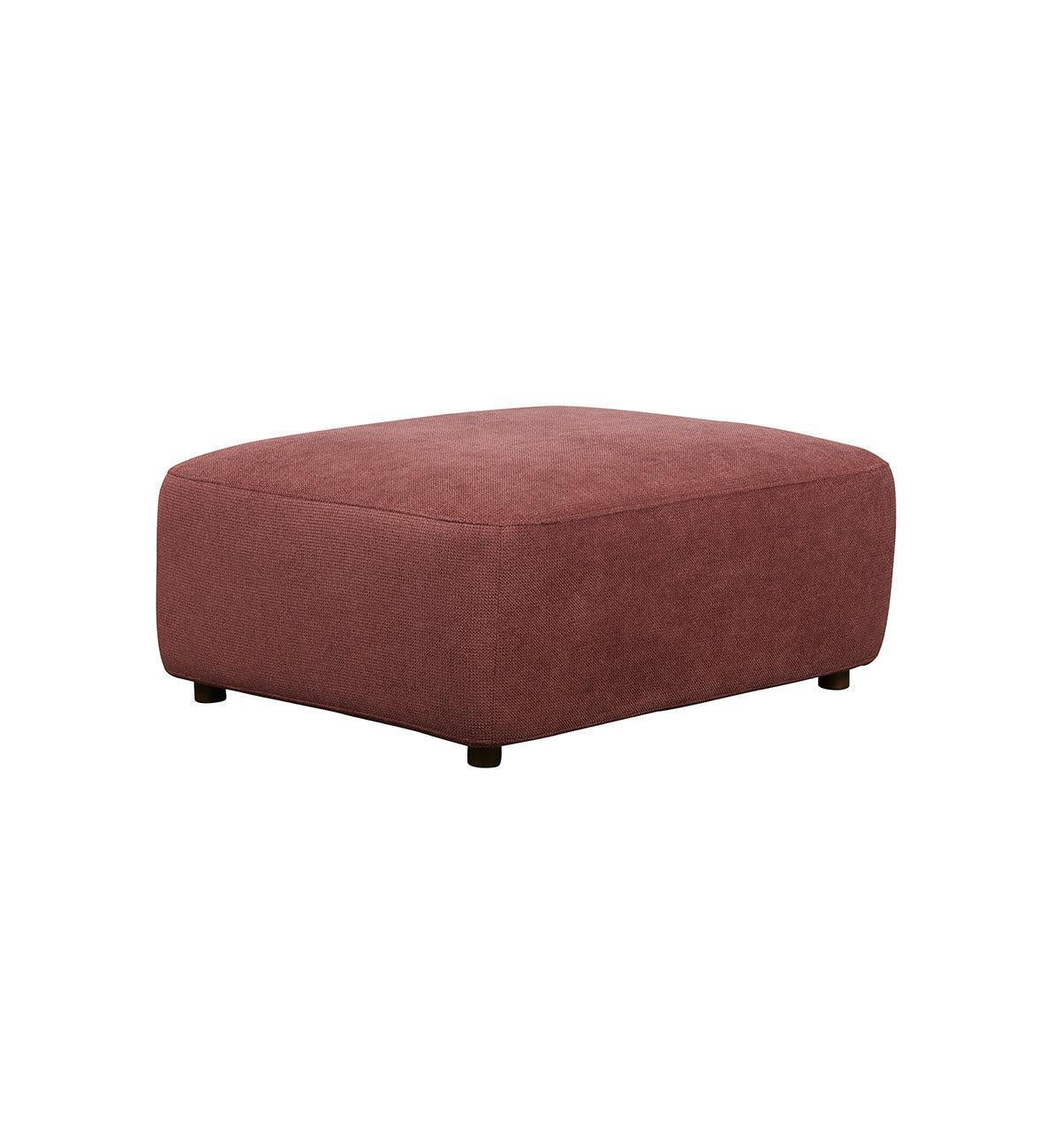 Sunday Sofa - Rectangle Ottoman in Plum - Image 2
