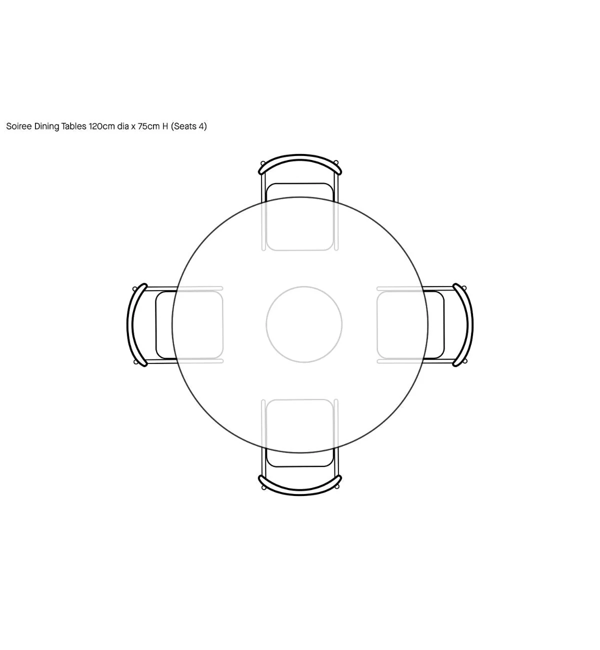 Soiree Dining Table In Putty - Image 6