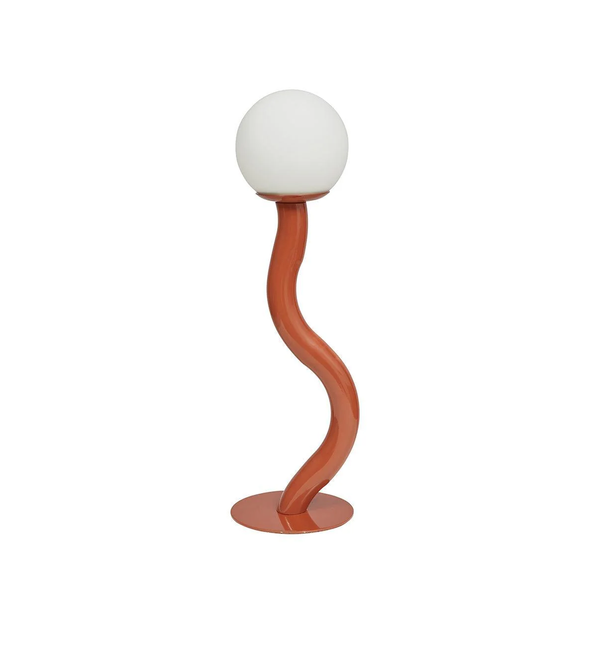 Squiggle Table Lamp in Clay