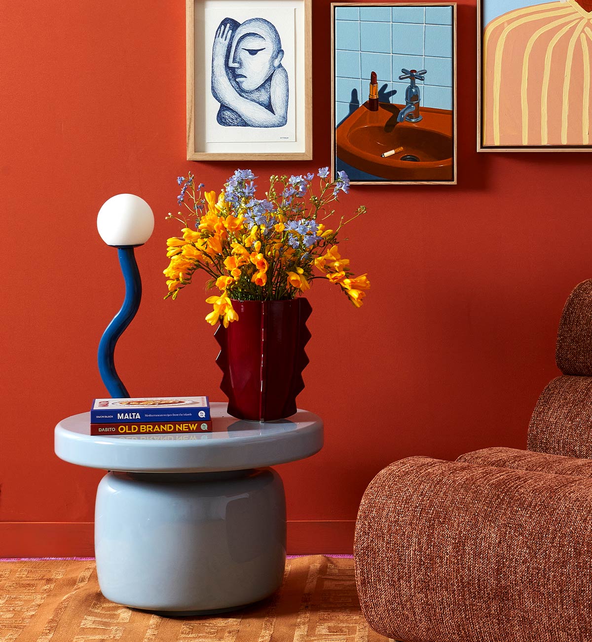 Squiggle Table Lamp in Cobalt - Image 3