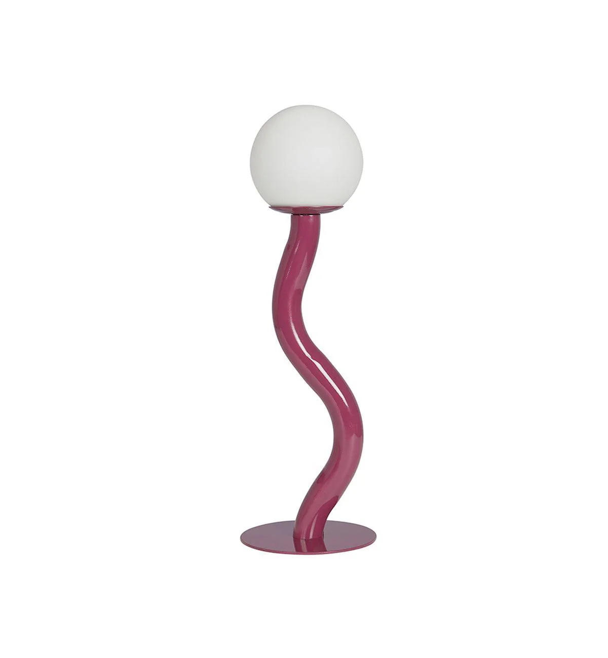 Squiggle Table Lamp in Magenta