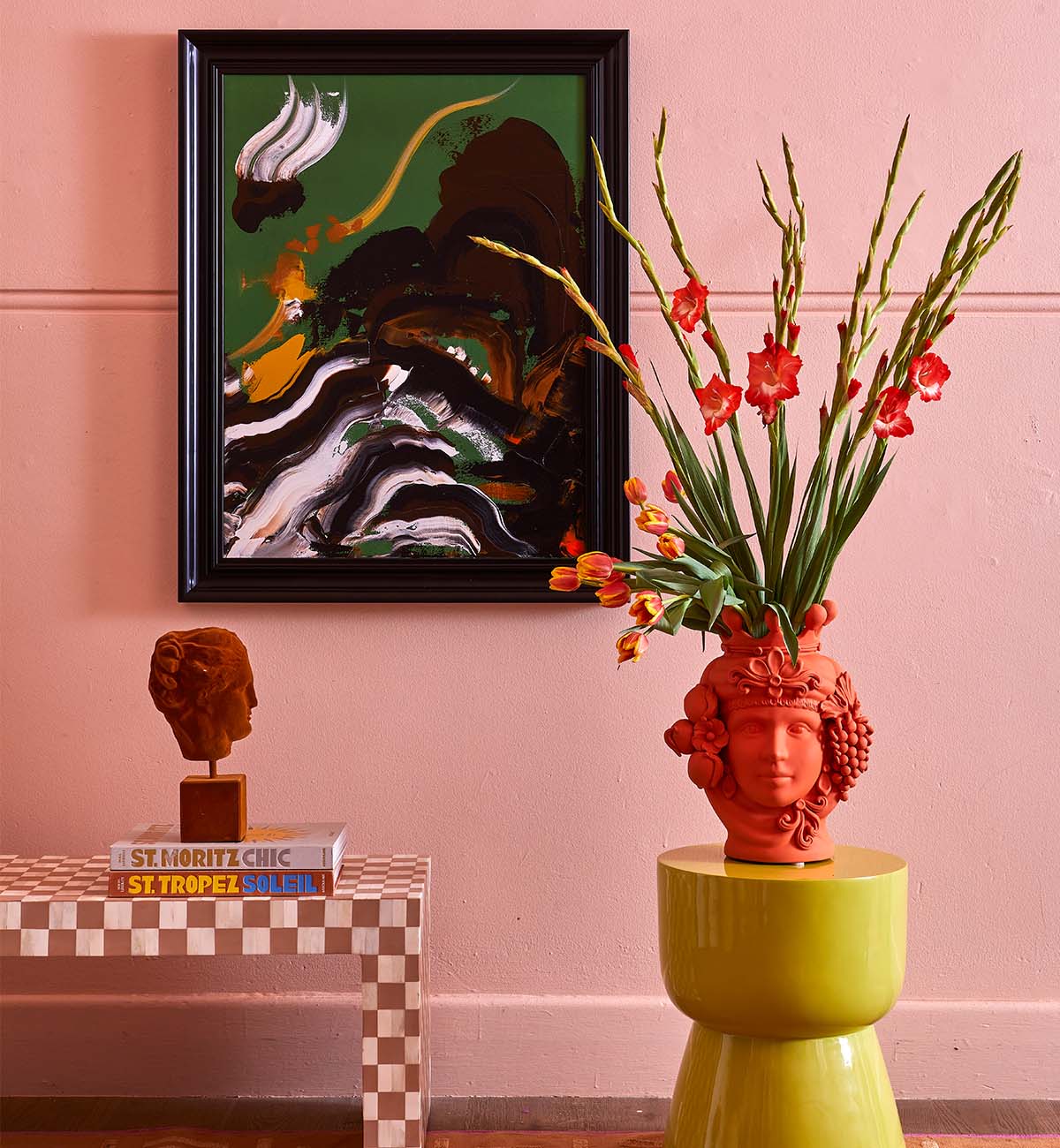 Stefania Boemi - Donna Macalda Head Vase In Orange - Image 3