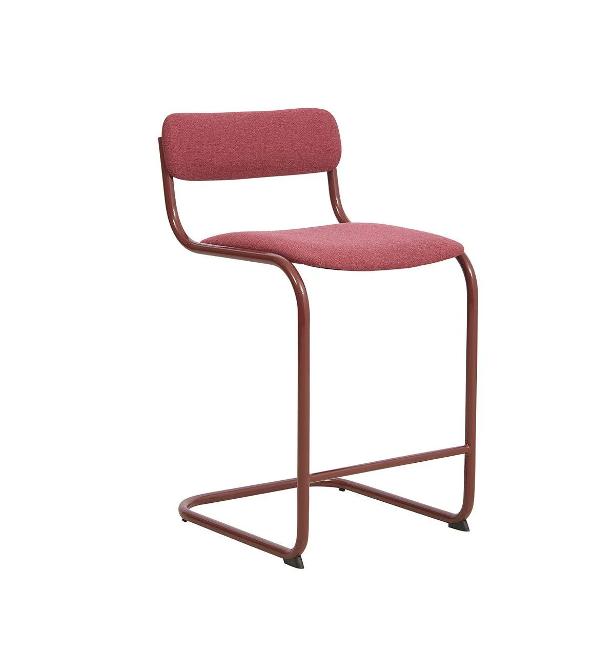 Strut Bar Stool in Garnet