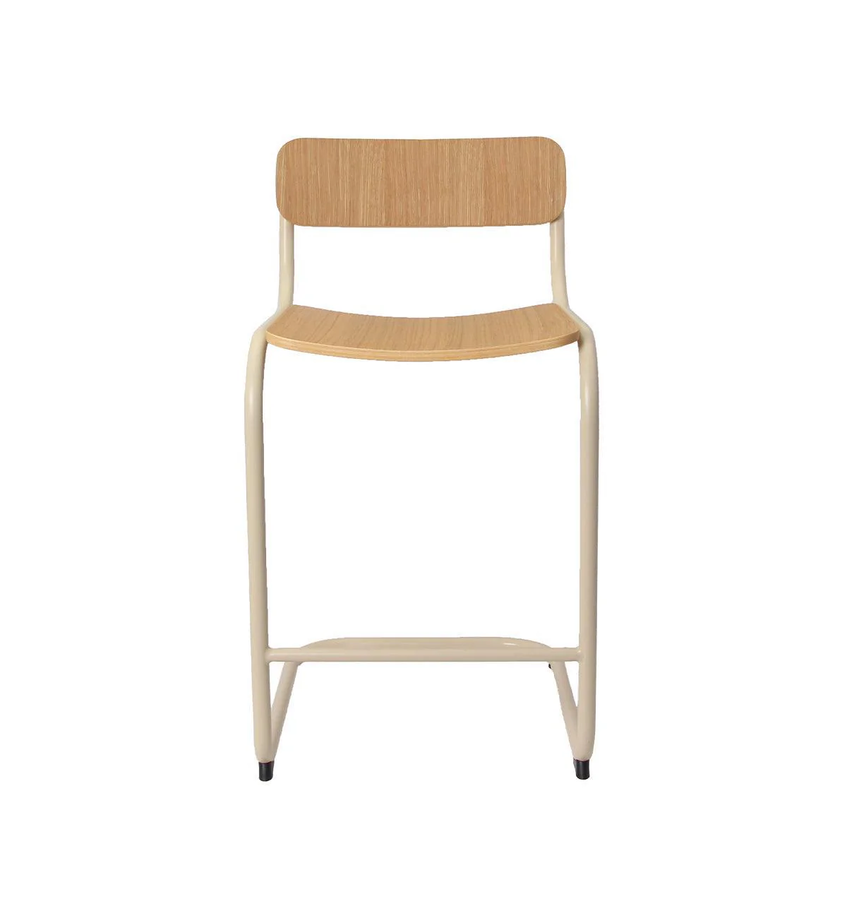 Strut Bar Stool In Ecru Veneer - Image 3