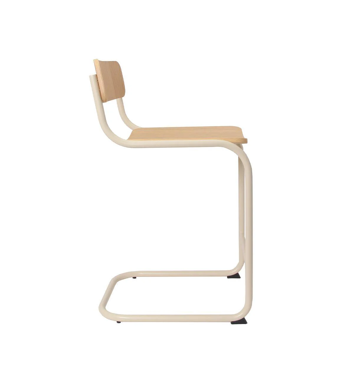 Strut Bar Stool In Ecru Veneer - Image 4