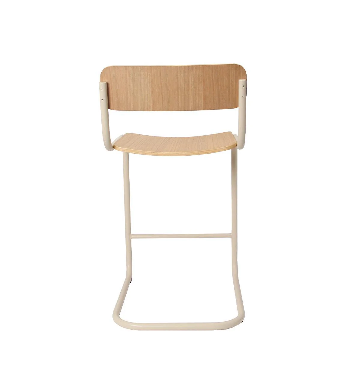 Strut Bar Stool In Ecru Veneer - Image 6
