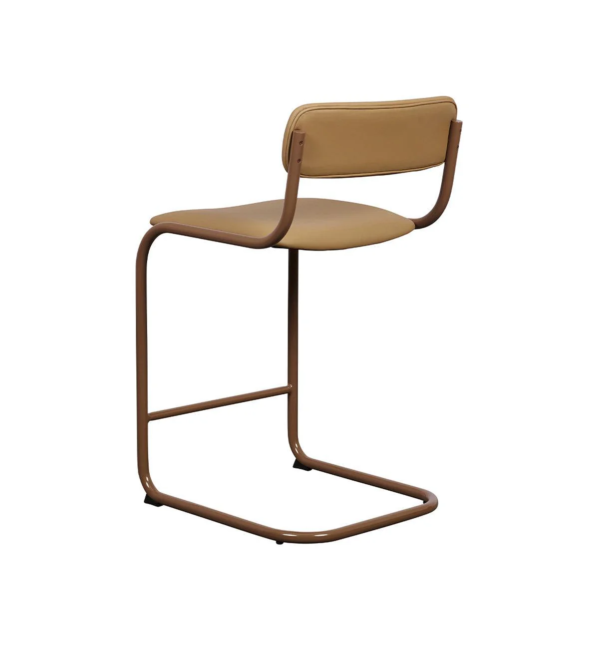 Strut Bar Stool in Mocha Leather - Image 6
