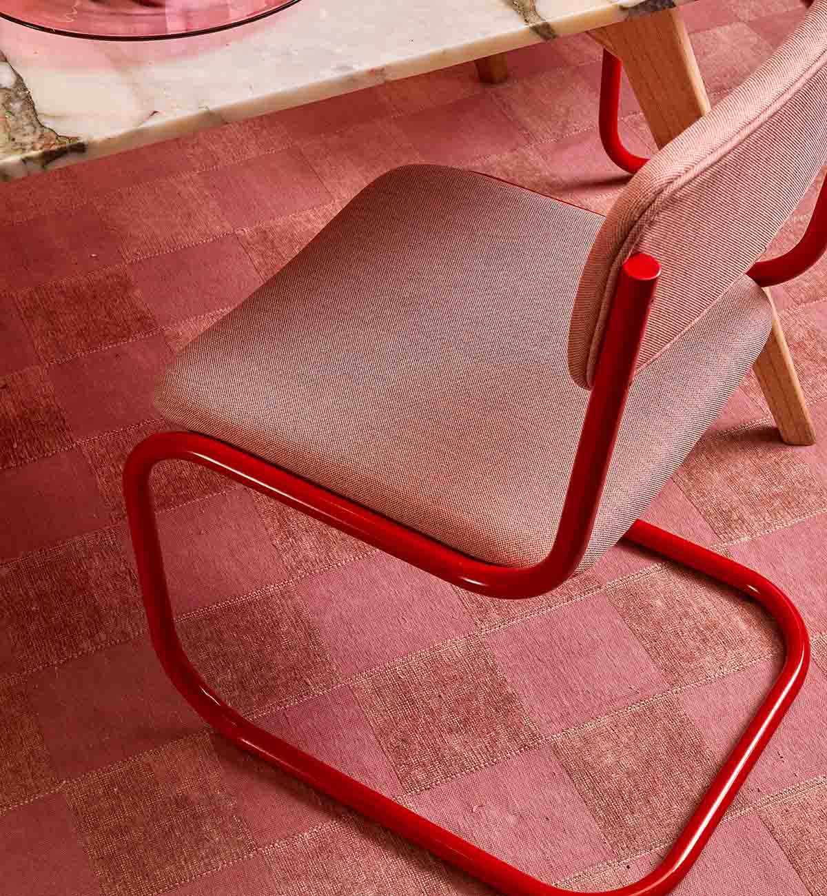 Strut Dining Chair In Rose - Image 7