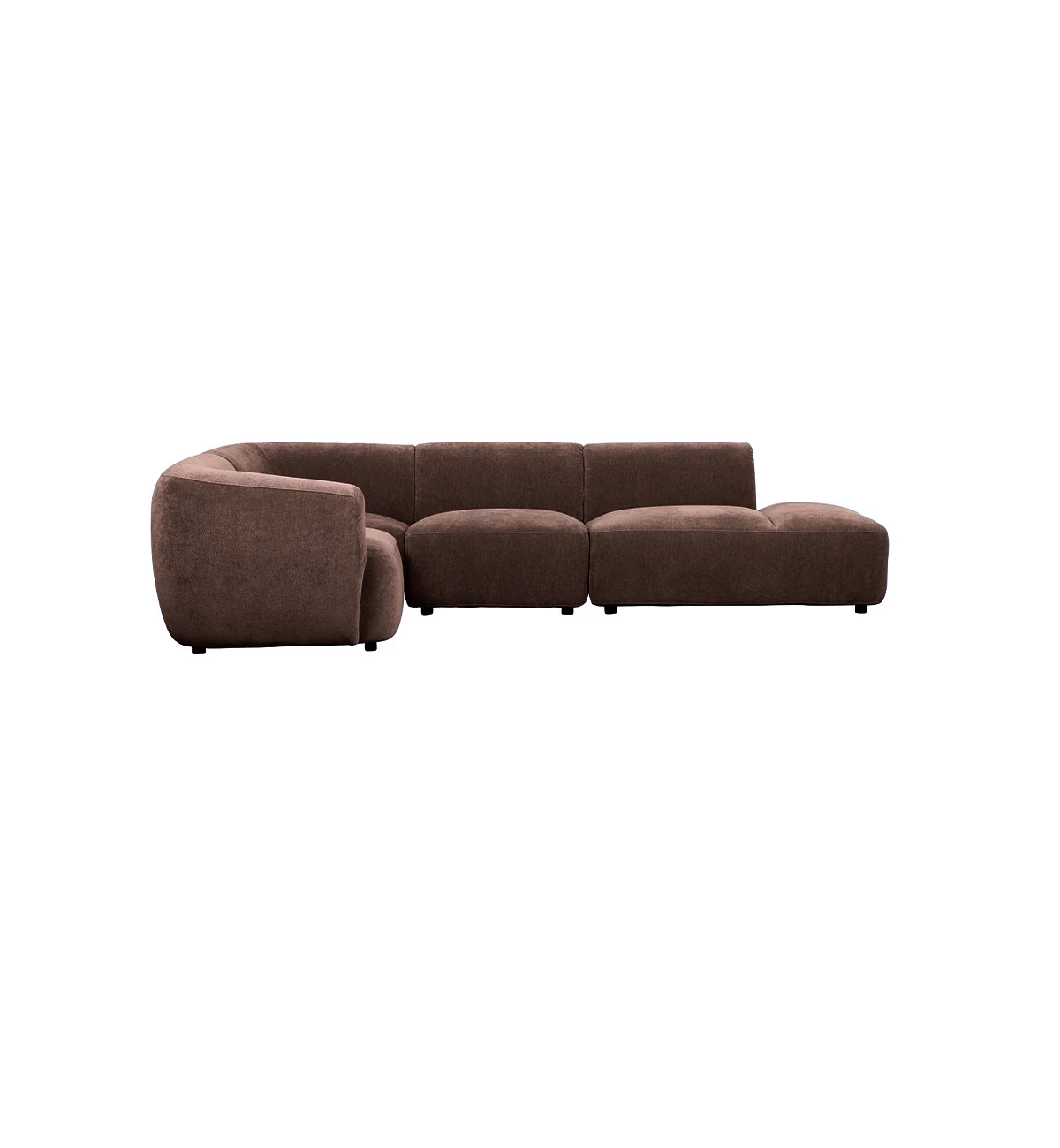 Sunday Sofa - 4 Piece L-Shape LHF with Open End in Espresso