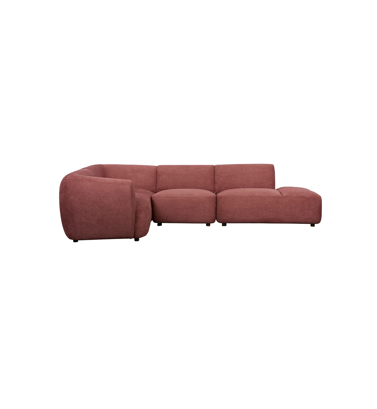 Sunday Sofa - 4 Piece L-Shape LHF with Open End in Plum