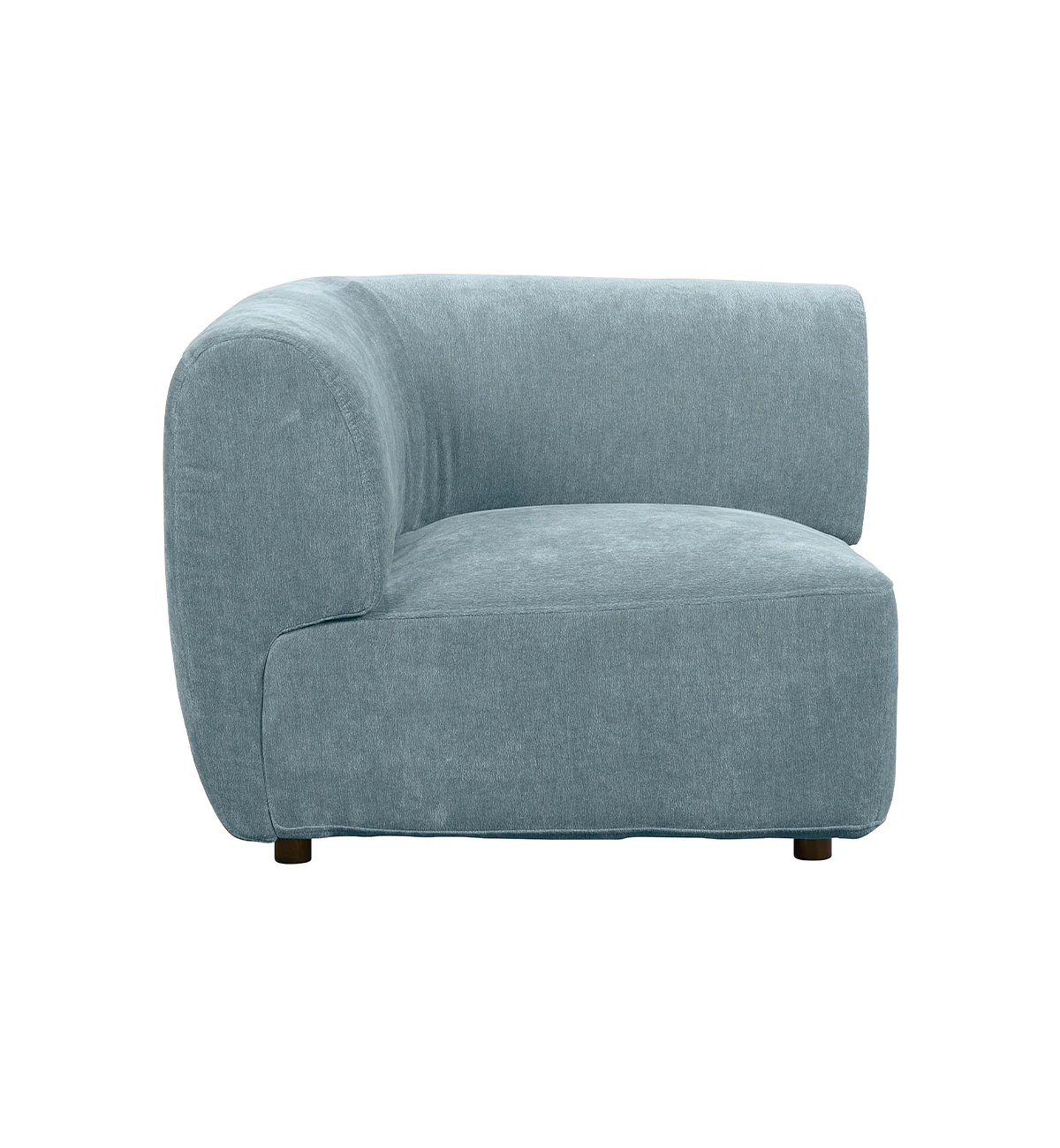 Sunday Sofa - 4 Piece L-Shape LHF with Open End in Powder Blue - Image 4